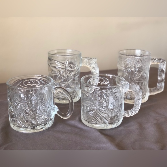 Vintage set of McDonald’s Batman Forever Glasses - Picture 1 of 8
